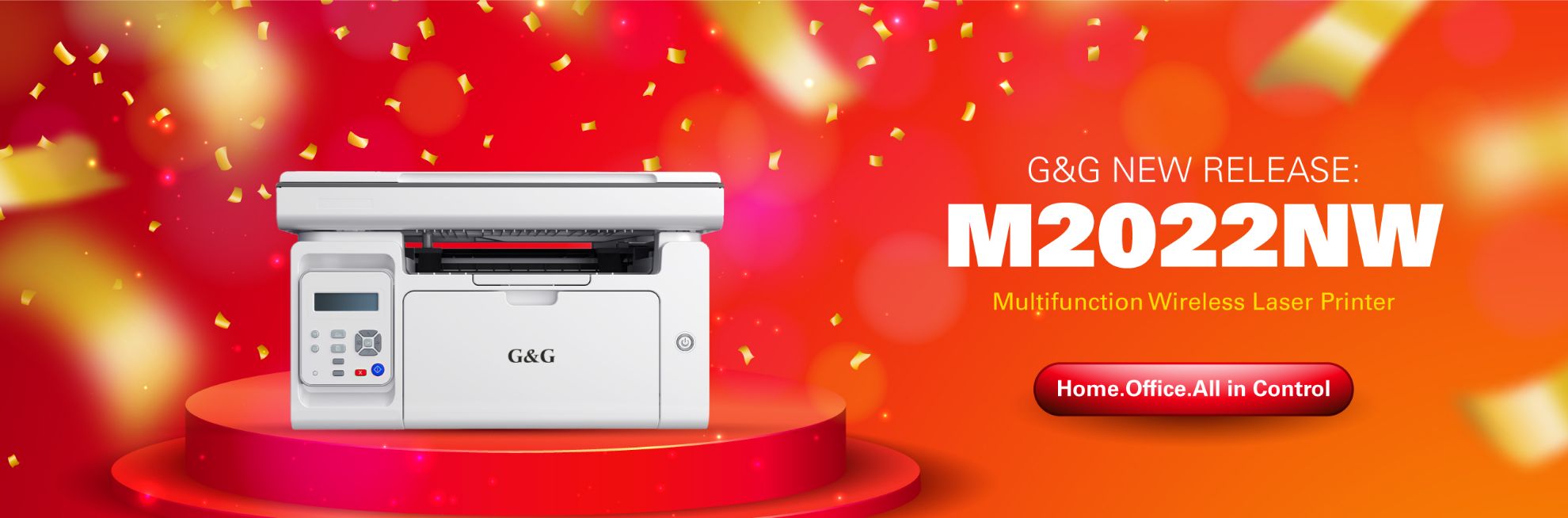 Multifunction wireless laser printer